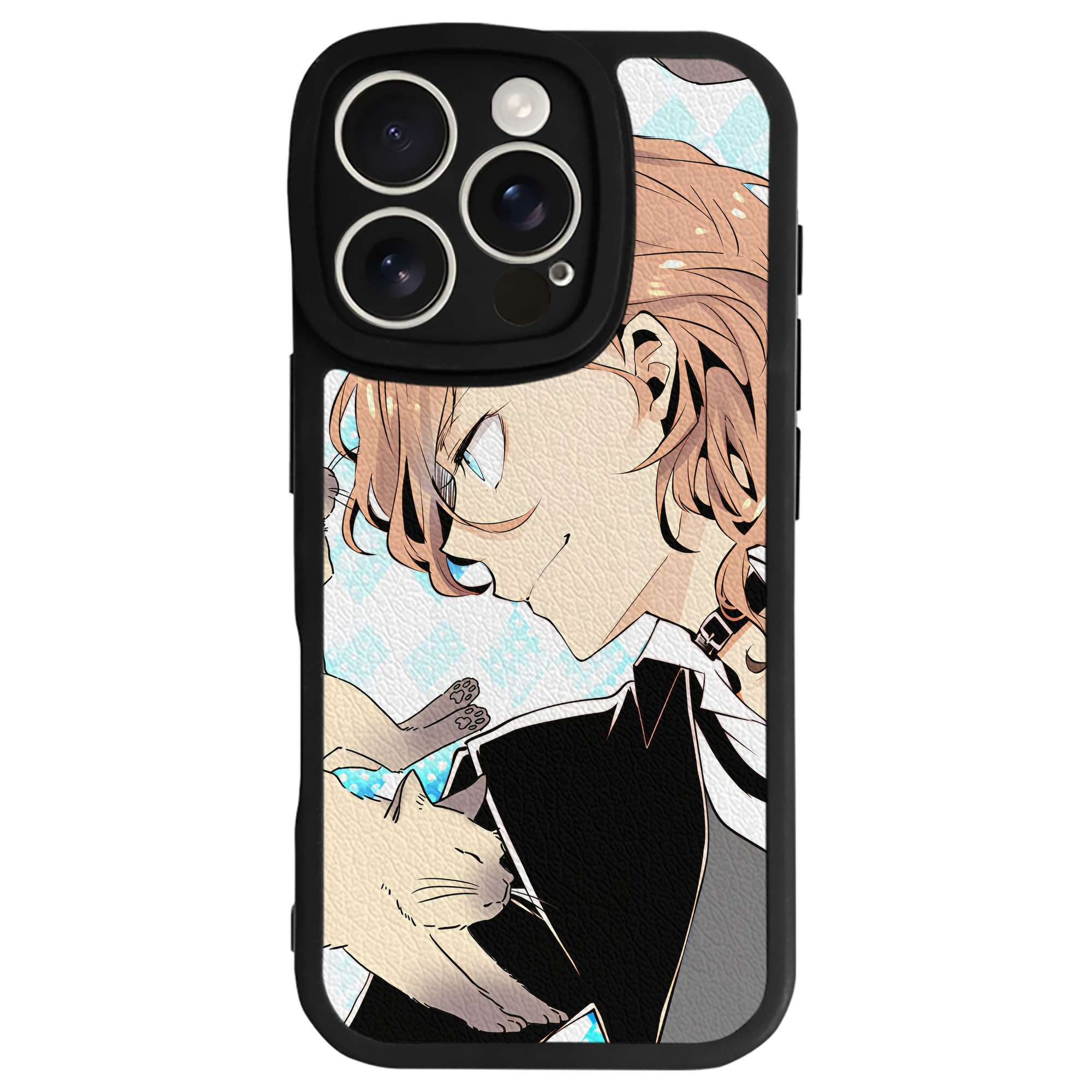 （画像用） 文豪ストレイドッグス Bungo Stray Dogs 【iPhone 16シリーズ対応】シリコンスマホケース（レザー調） 材質：シリコン